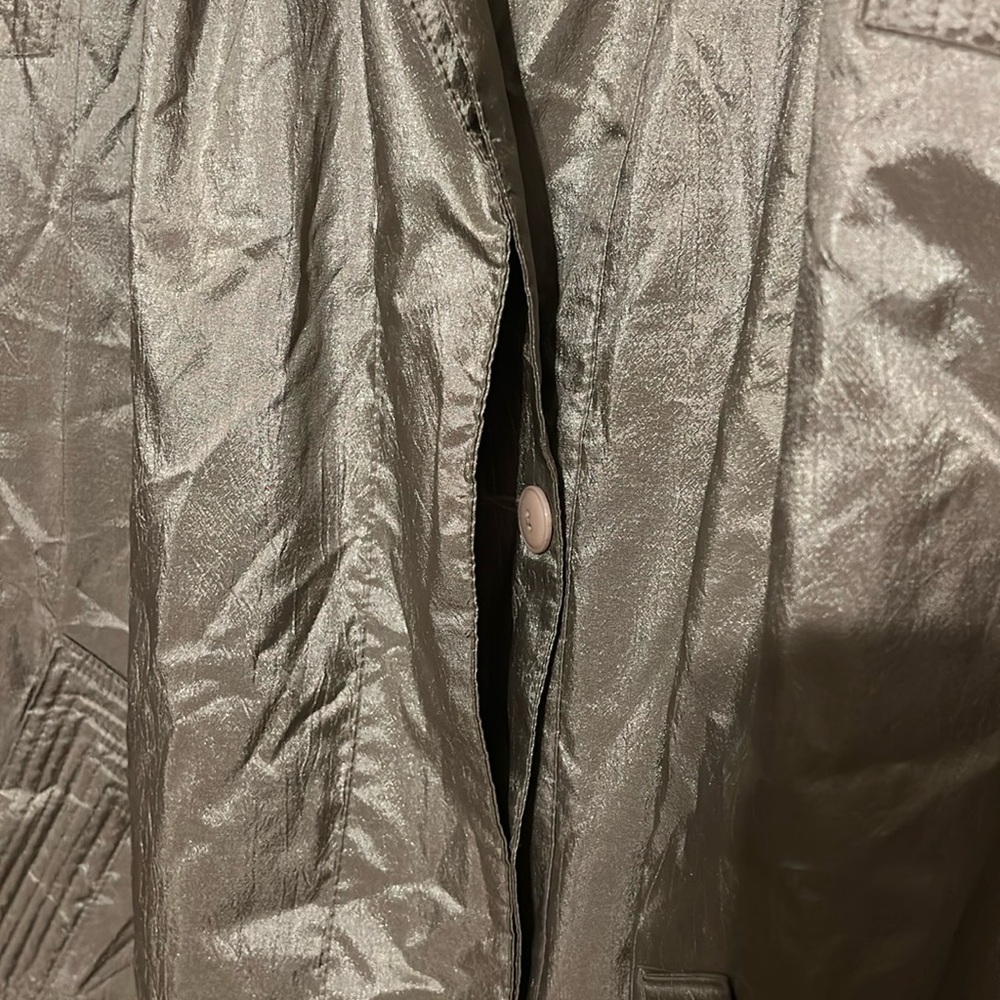 Women's Tan Rain Coat - Picture 3 of 8